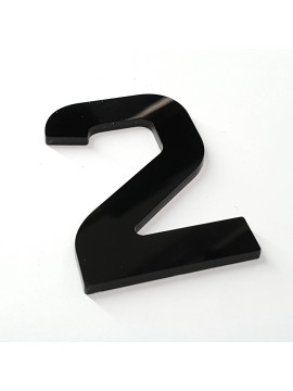 2 - 4D Number Plate Digit 3mm (Car)