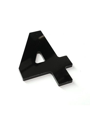 4 - 4D Number Plate Digit 3mm (Car)