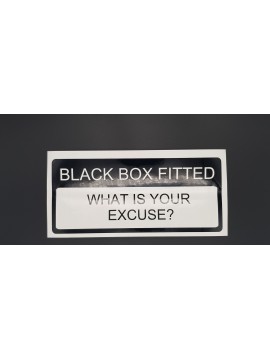 Black Box Sticker Whats your excuse