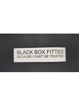 Black Box Sticker Cant be trusted