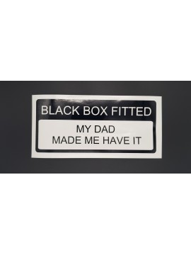 Black Box Sticker Dad made me