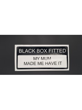 Black Box Sticker Mum made me 